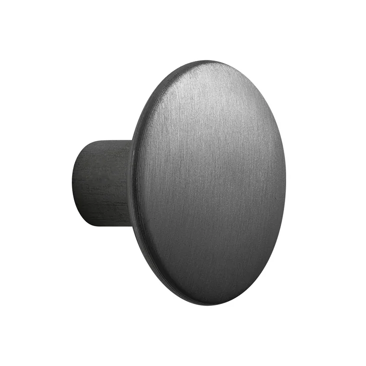 Wandhaken "The Dots Metal" single medium, schwarz von Muuto