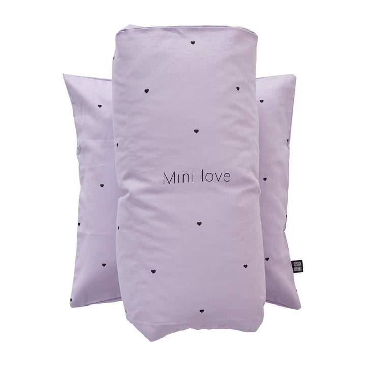 Mini Favorite Junior Bettwäsche, 140 x 100 cm, lavendel von Design Letters