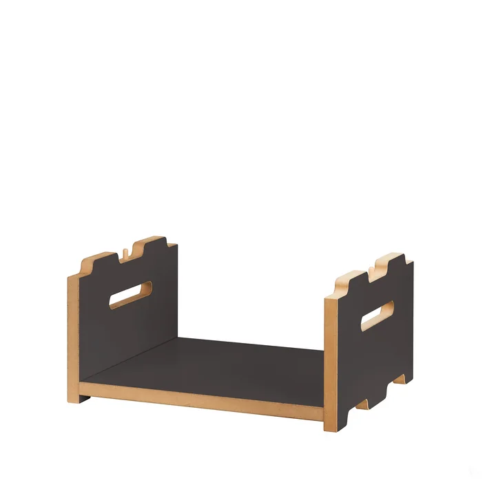halbstark Regalsystem, Anbaumodul niedrig, anthrazit von Tojo