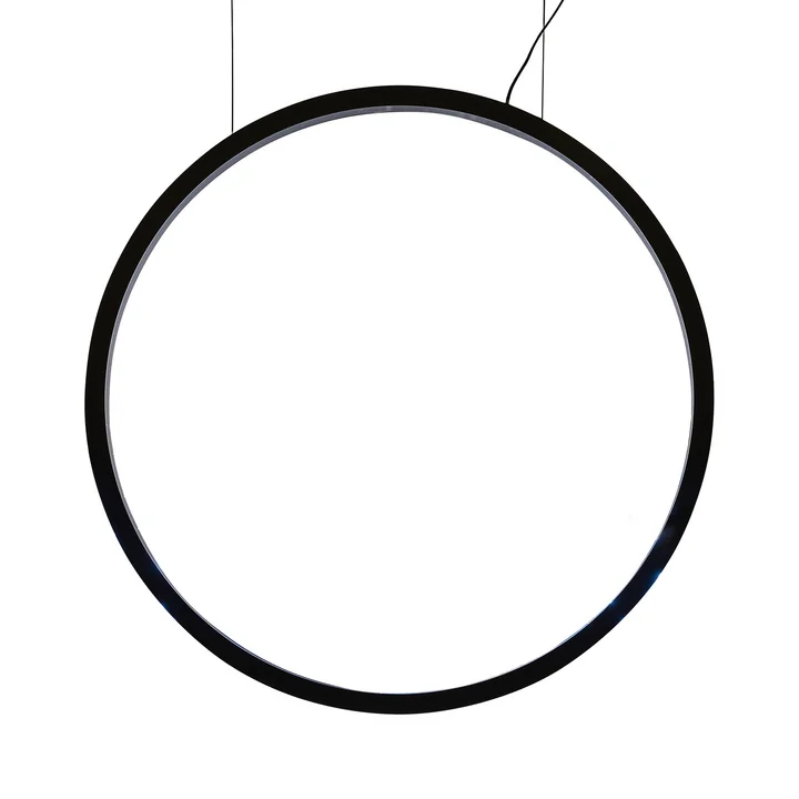 O Outdoor LED-Pendelleuchte Ø 90 cm, schwarz von Artemide