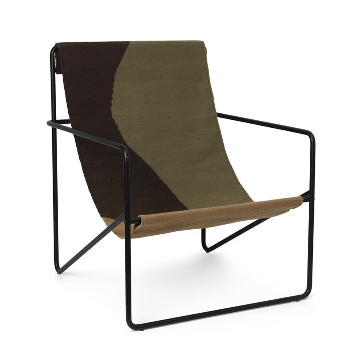 Desert Lounge Chair, schwarz / dune von ferm Living
