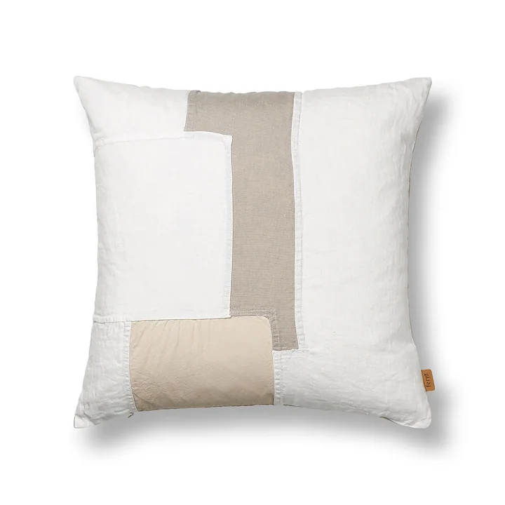 Part Kissen Patchwork, 50 x 50 cm, off-white von Ferm Living