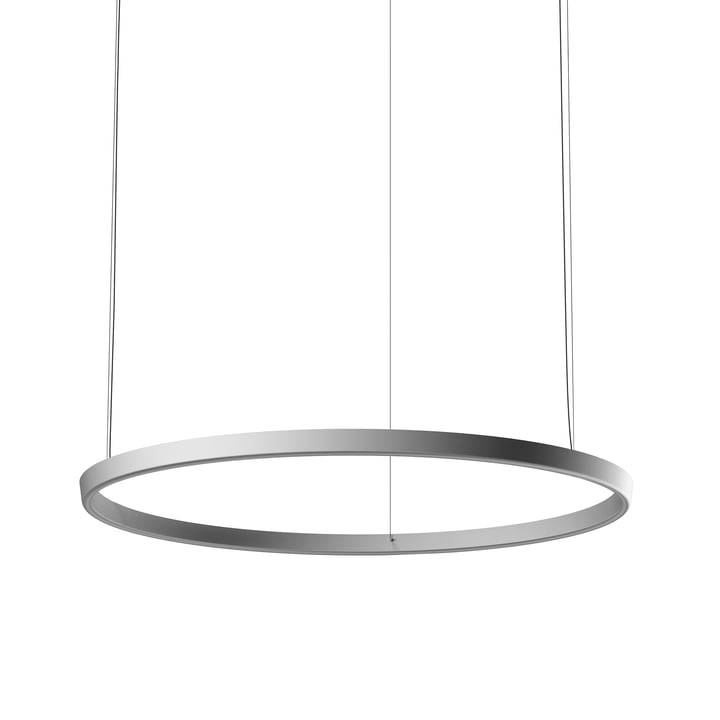 Die Compendium Circle D81 LED Pendelleuchte von Luceplan in Aluminium