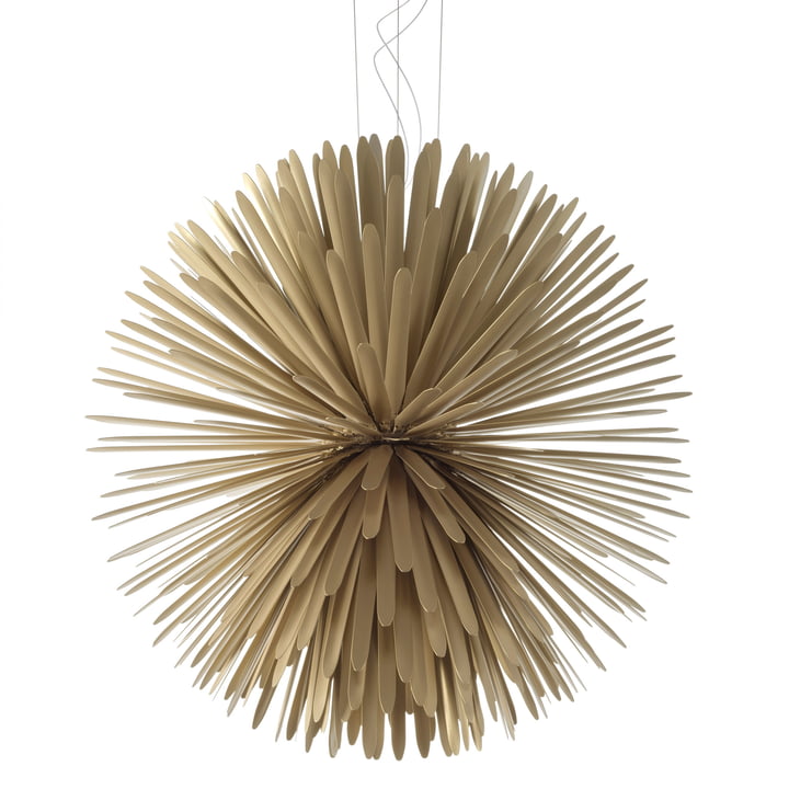 Die Sun Light of Love LED-Pendelleuchte von Foscarini in gold
