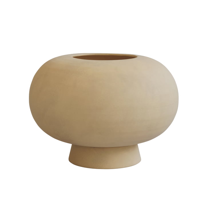 Kabin Vase, Fat, Ø 35 cm, sand von 101 Copenhagen