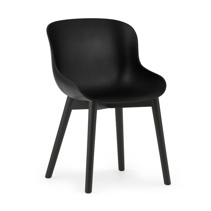 Hyg Stuhl von Normann Copenhagen in der Ausführung Eiche schwarz / schwarz