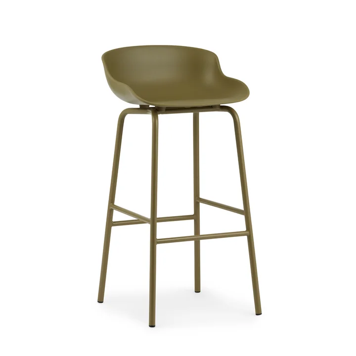 Hyg Barhocker von Normann Copenhagen in der Farbe olive
