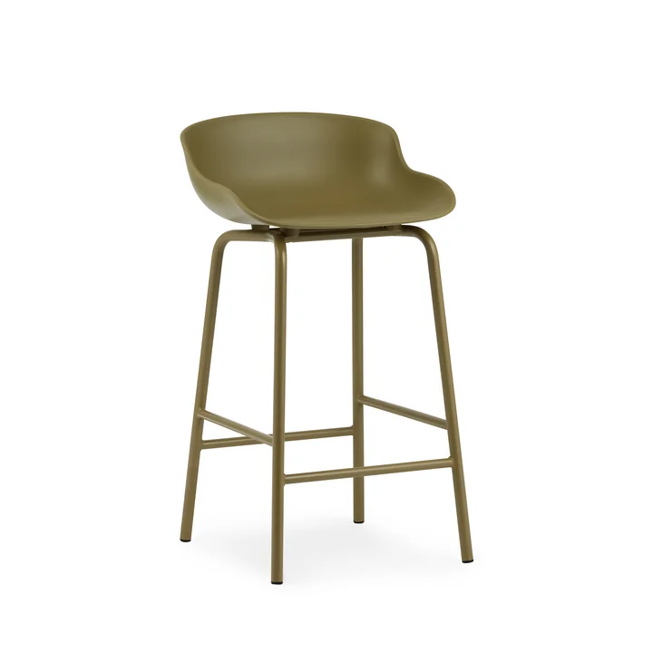 Hyg Barhocker von Normann Copenhagen in der Farbe olive