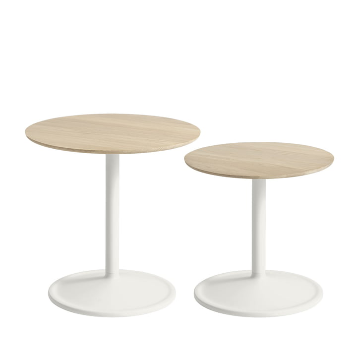 Soft Beistelltisch, Eiche / off-white von Muuto