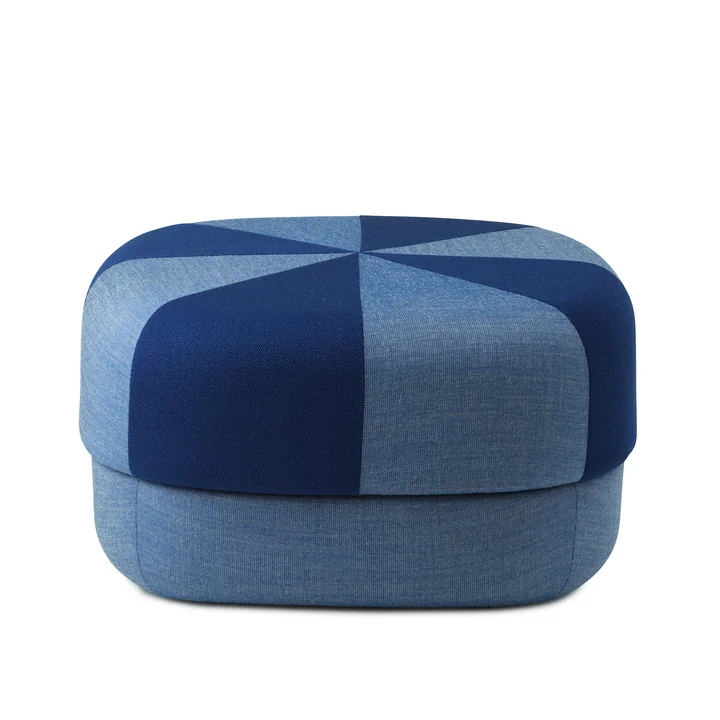 Circus Pouf groß duo von Normann Copenhagen in der Farbe blau