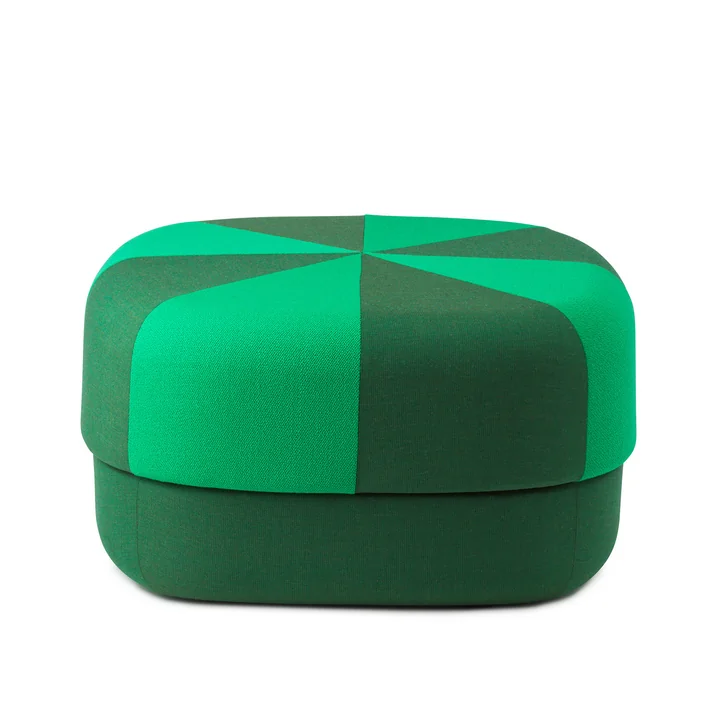 Circus Pouf groß duo von Normann Copenhagen in der Farbe grün