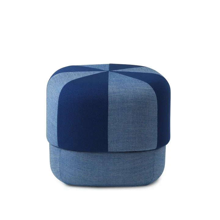 Circus Pouf klein duo von Normann Copenhagen in der Farbe blau