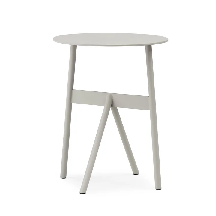 Stock Tisch von Normann Copenhagen in der Farbe hellgrau
