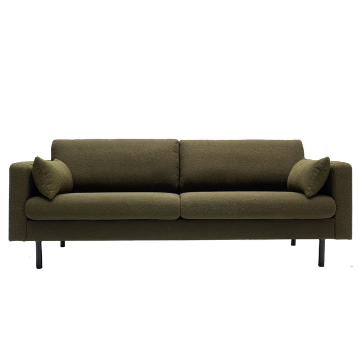 Mette, 3-Sitzer Sofa, olivgrün von Nuuck