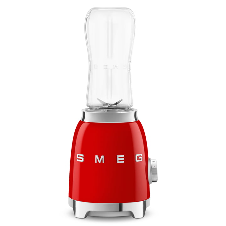 50's Style Mini-Standmixer PBF01 von Smeg in die Farbe rot