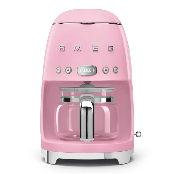 Filterkaffeemaschine DCF02 von Smeg in der Farbe cadillac pink
