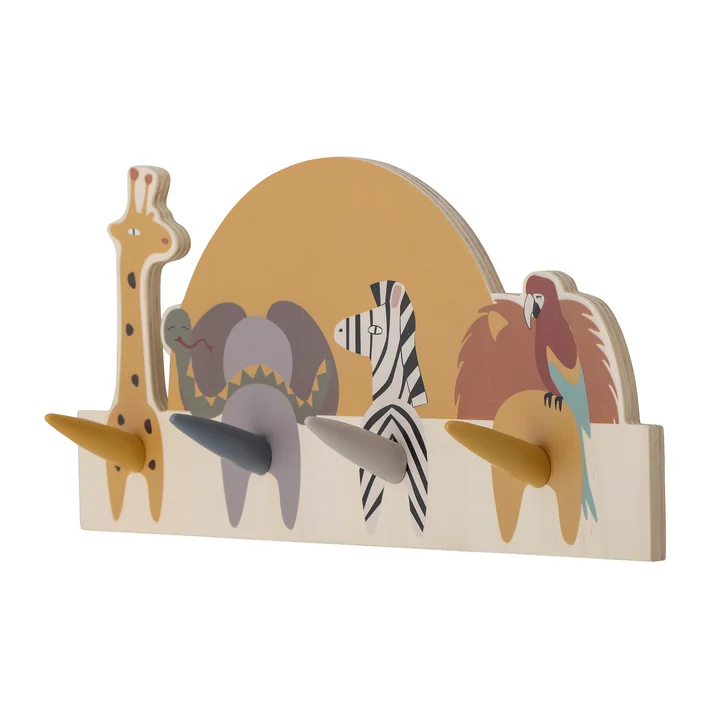 Mallen Wandgarderobe, Tiere von Bloomingville