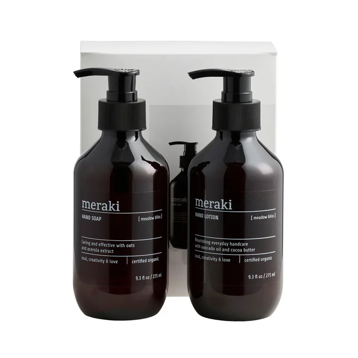Geschenk-Box, Meadow Bliss Handseife & Handlotion, 275 ml (2er-Set) von Meraki
