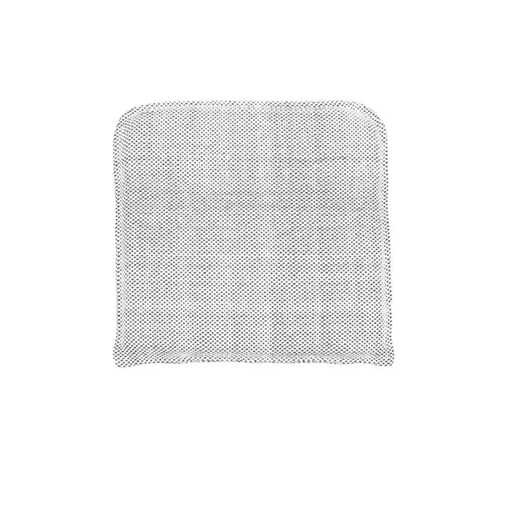 House Doctor - Cuun Sitzkissen mit Füllung, 48 x 48 cm, schwarz / weiß