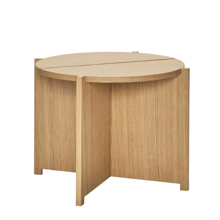 Dash Beistelltisch, Ø 55 cm, Eiche von Hübsch Interior
