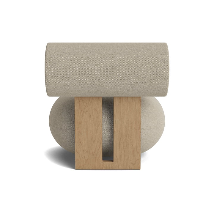 Hippo Lounge Sessel, Eiche natur von NORR11 (Hallingdal 65 - 220)