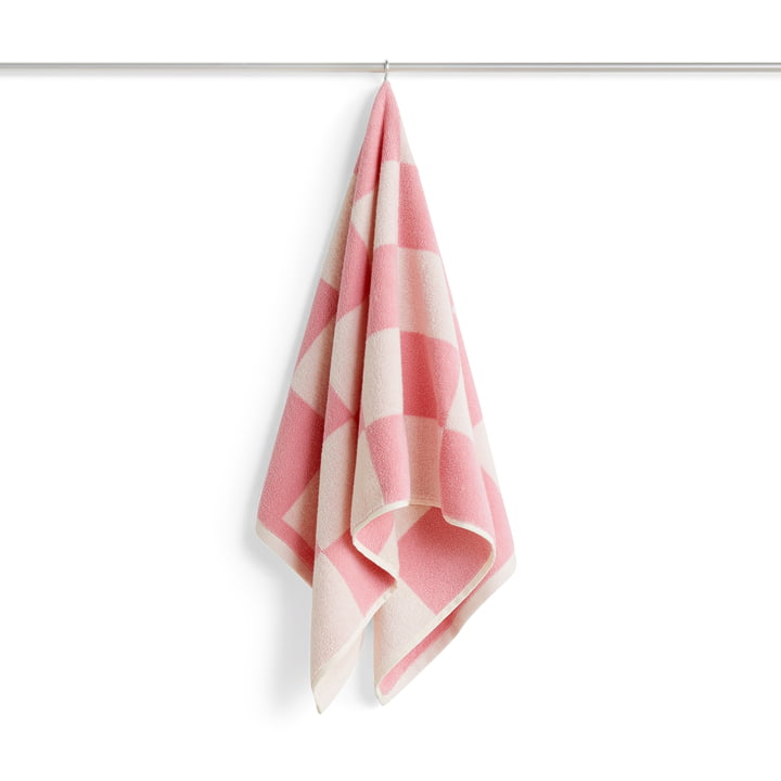 Check Handtuch, 50 x 100 cm, pink von Hay