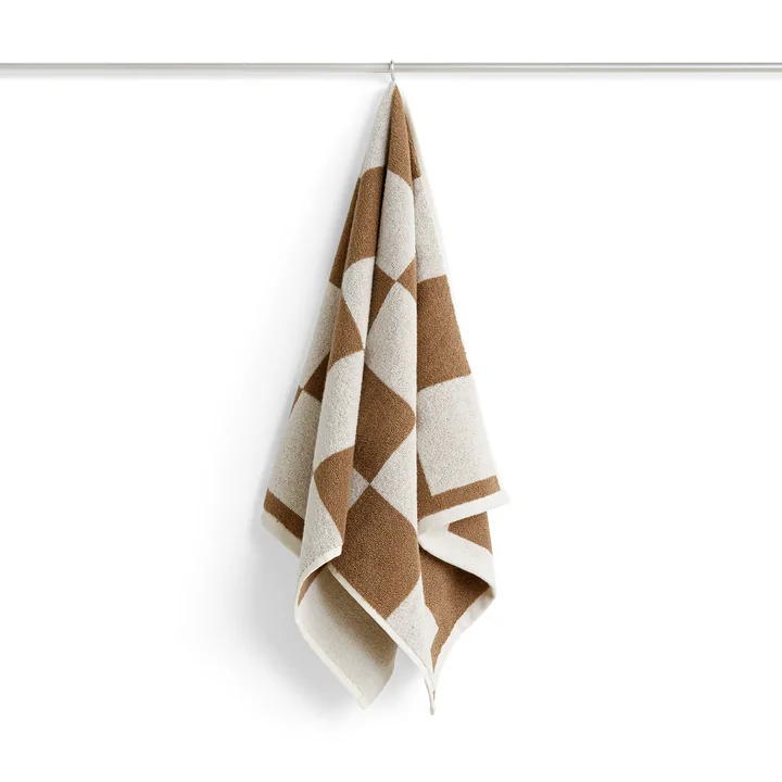 Check Handtuch, 50 x 100 cm, cappuccino von HAY
