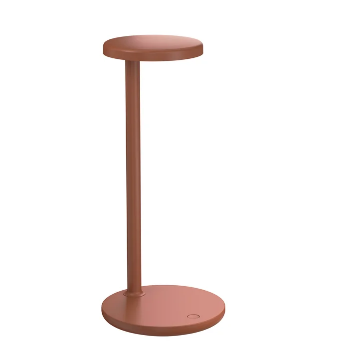 Die Oblique LED Tischleuchte von Flos, H 35 cm, rostrot