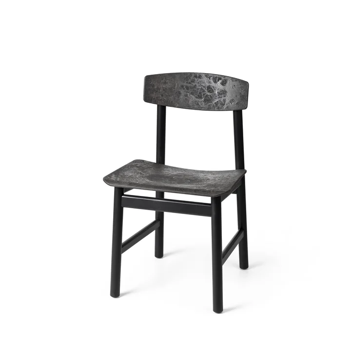 Mater - BM3162 Stuhl, Buche schwarz / schwarz (Coffee Waste Edition)