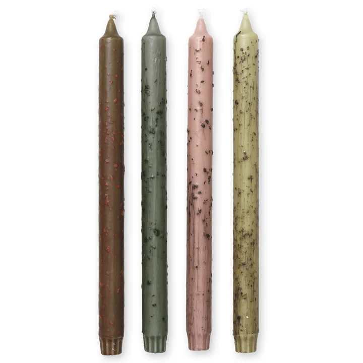 Mura Stabkerzen, mehrfarbig (4er-Set) von Ferm Living