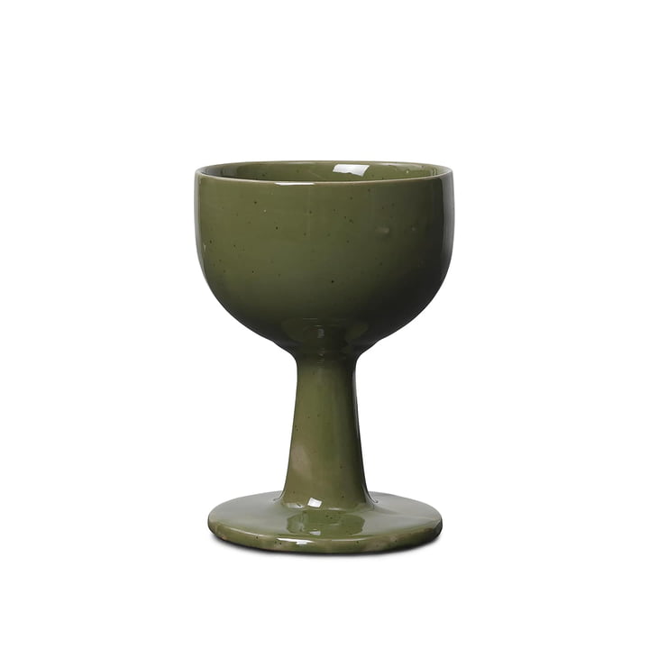 Floccula Weinglas, grün von ferm Living