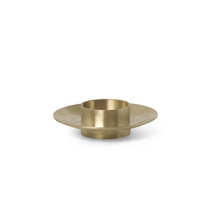 Block Kerzenhalter, Messing von Ferm Living
