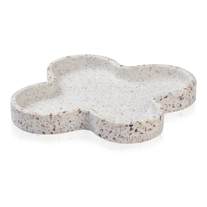 Palermo Terrazzo Tablett von Humdakin in der Ausführung rot / beige