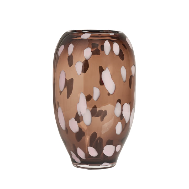 Jali Vase von OYOY in der Farbe smoke
