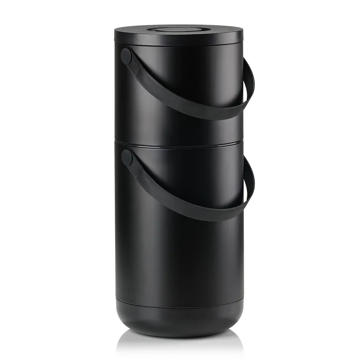 Circular Mülleimer, 22 + 12 l., schwarz von Zone Denmark