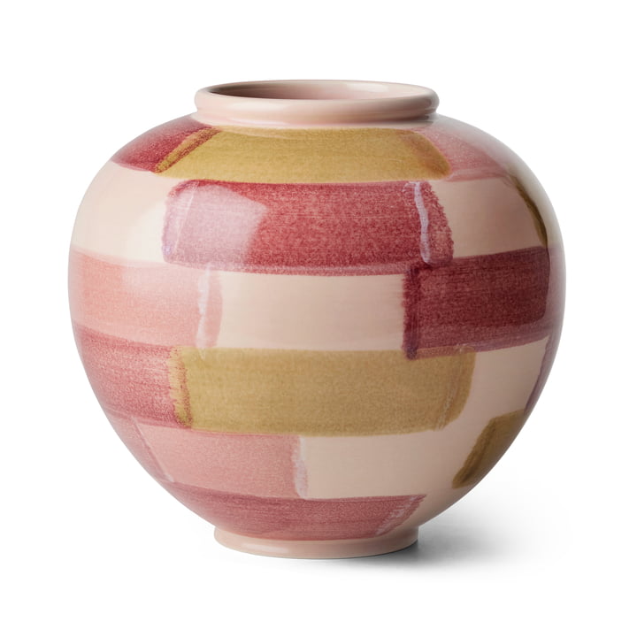 Canvas Vase von Kähler Design in der Ausführung rosa / braun