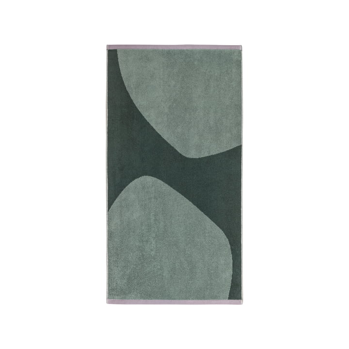Rocks Handtuch von Mette Ditmer in der Farbe tymiangrün