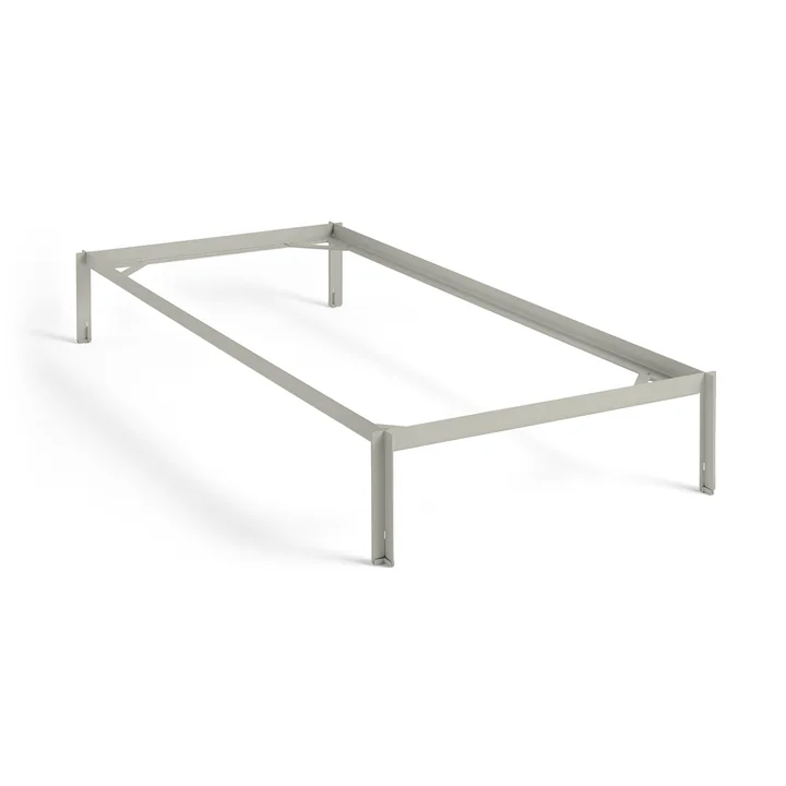 Connect Bett, 90 x 200 cm, warm grey von HAY