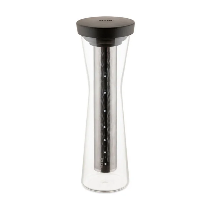Mazagran Karaffe für Cold Brew Kaffee von Alessi in der Farbe braun