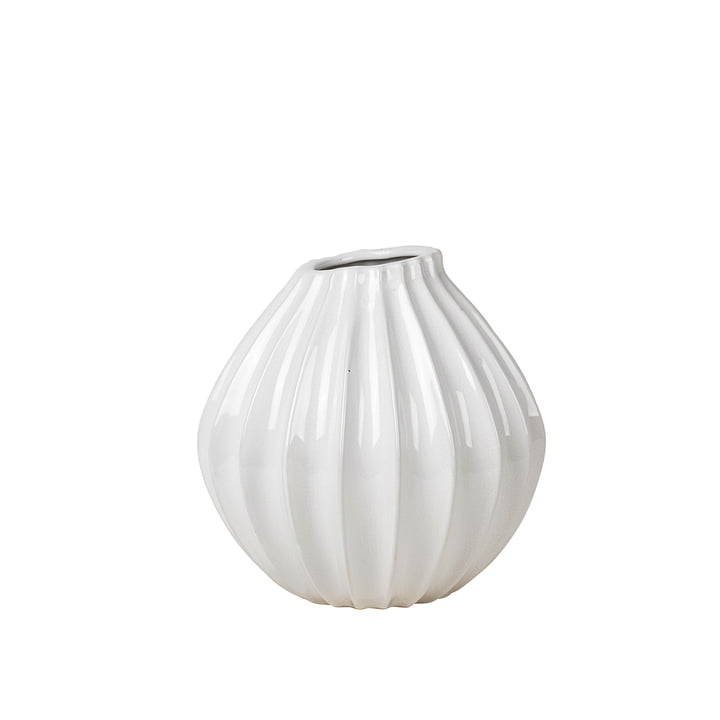 Wide Vase, Ø 25 x H 25 cm, ivory von Broste Copenhagen