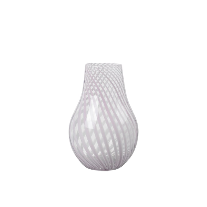 Ada Crossstripe Vase, H 22,5 cm, lavender grey von Broste Copenhagen