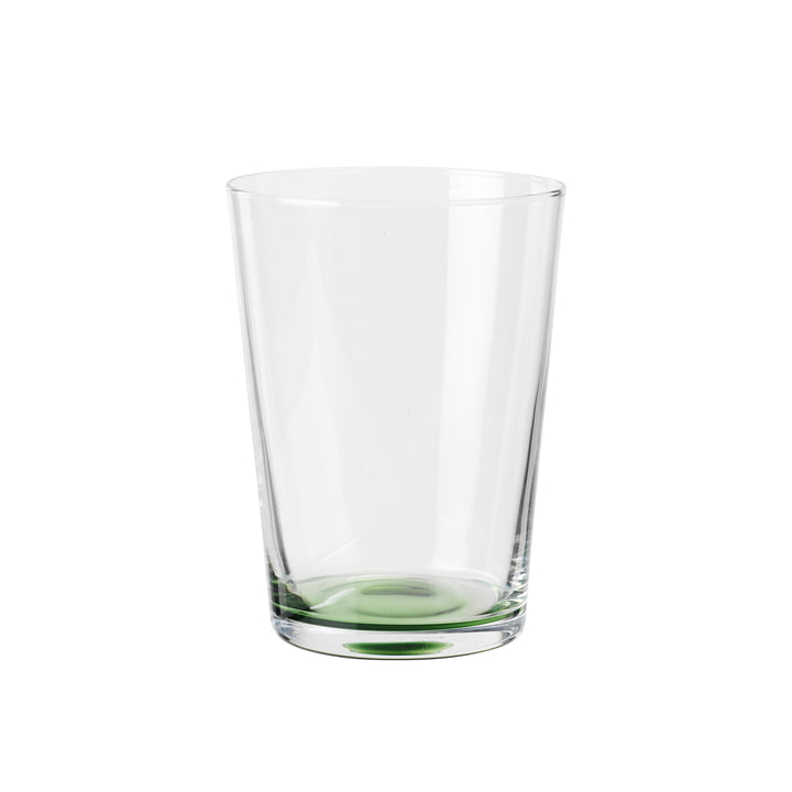 Hue Trinkglas 30 cl, clear / olive green von Broste Copenhagen