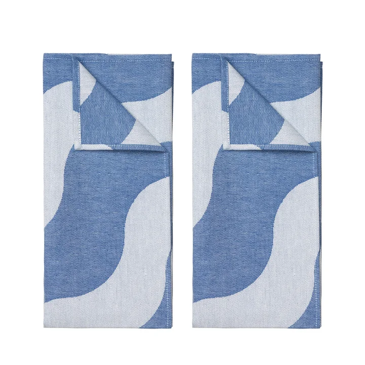 Tide Geschirrtuch, lavender grey (2er-Set) von Broste Copenhagen