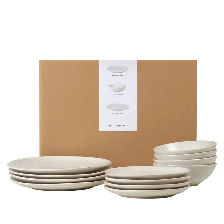 Nordic Vanilla Geschirr Dinnerset, beige von Broste Copenhagen
