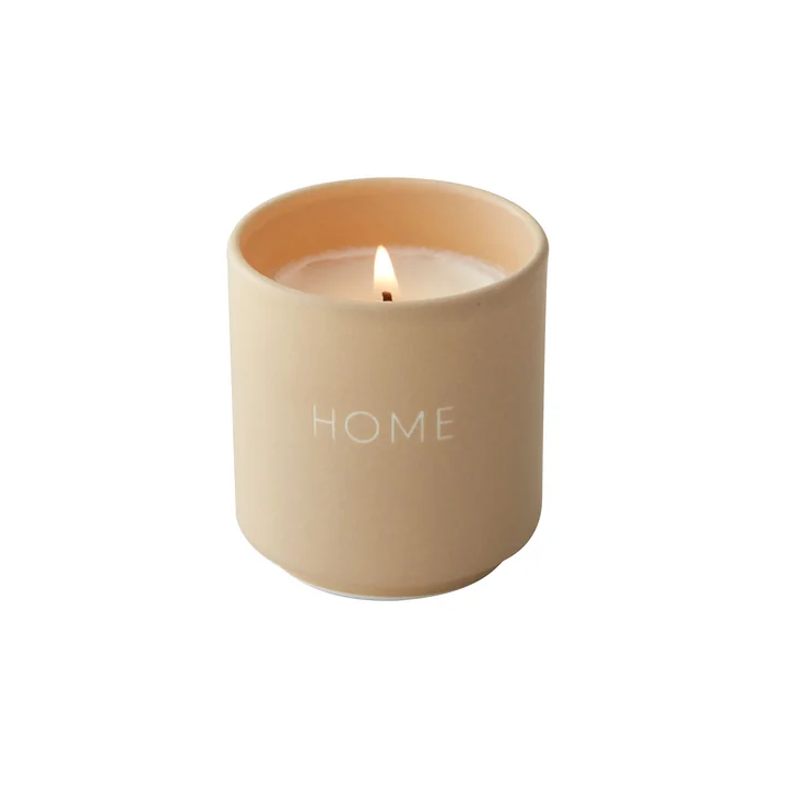 Duftkerze klein, Home / beige von Design Letters