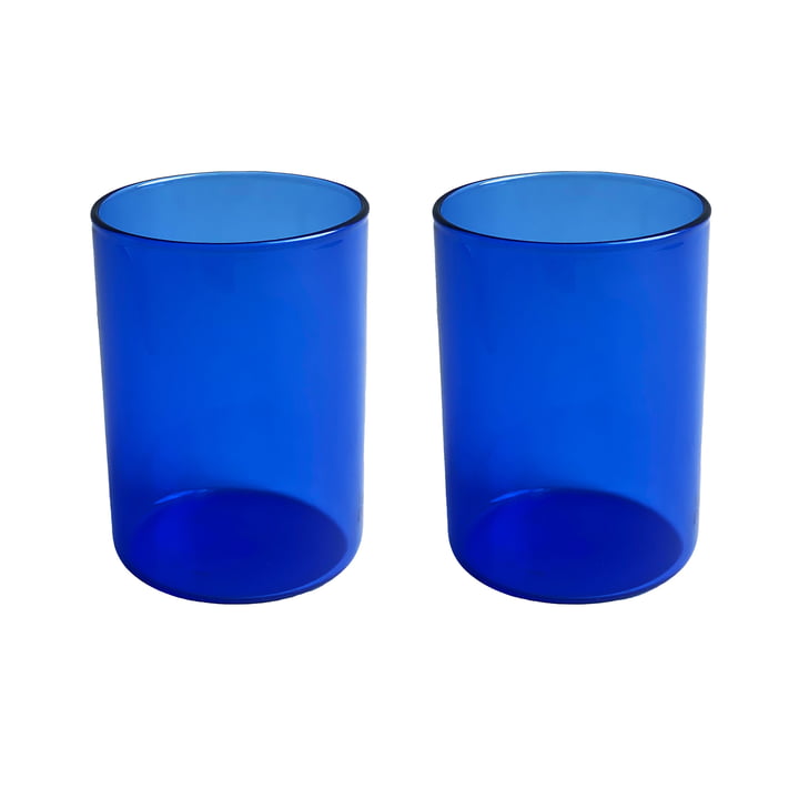 The Mute Favourite Trinkglas, blau (2er-Set) von Design Letters