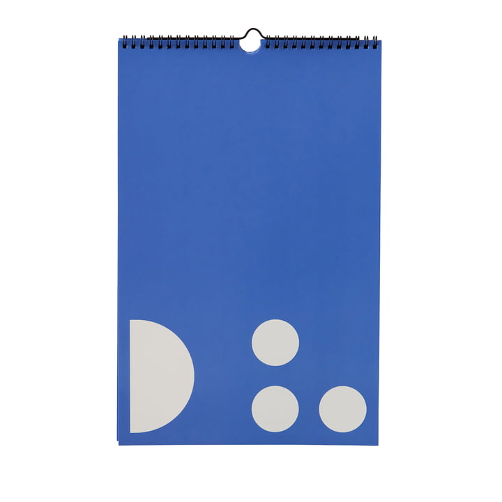 Wandkalender, Monatsplaner, kobaltblau von Design Letters