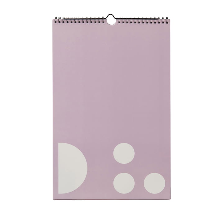 Wandkalender, Monatsplaner, lavendel von Design Letters