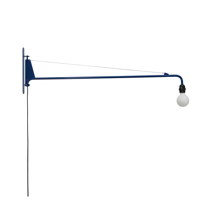 Potence Wandleuchte von Vitra in der Ausführung Prouvé Bleu Marcoule