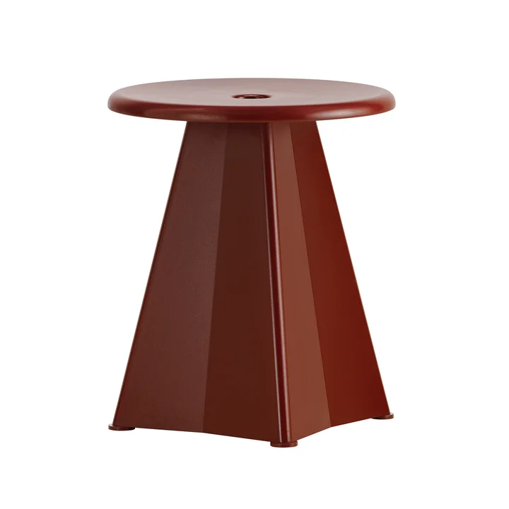 Tabouret Métallique Hocker von Vitra in der Ausführung japanese red